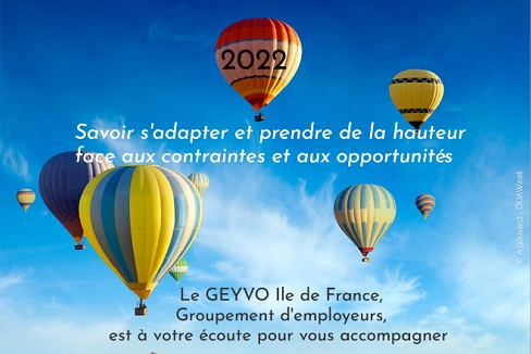 Carte de voeux 2022 du Geyvo Ile de France