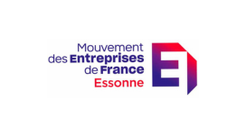 Logo MEDEF ESsonne, association adhérente du GEYVO ILE DE FRANCE pour du recrutement en temps partagé partiel