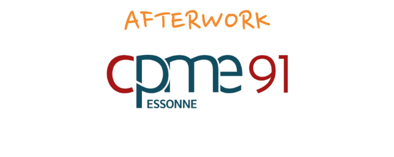 Logo CPME91, texte Afterwork, logo GEYVO