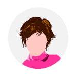 illustration profil de marie, rrh au geyvo. femmes cheveux courts